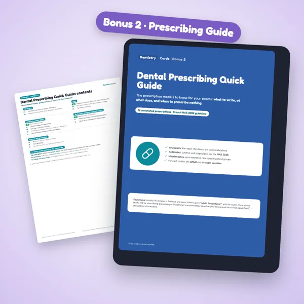 Bonus: Dental Prescribing Quick Guide